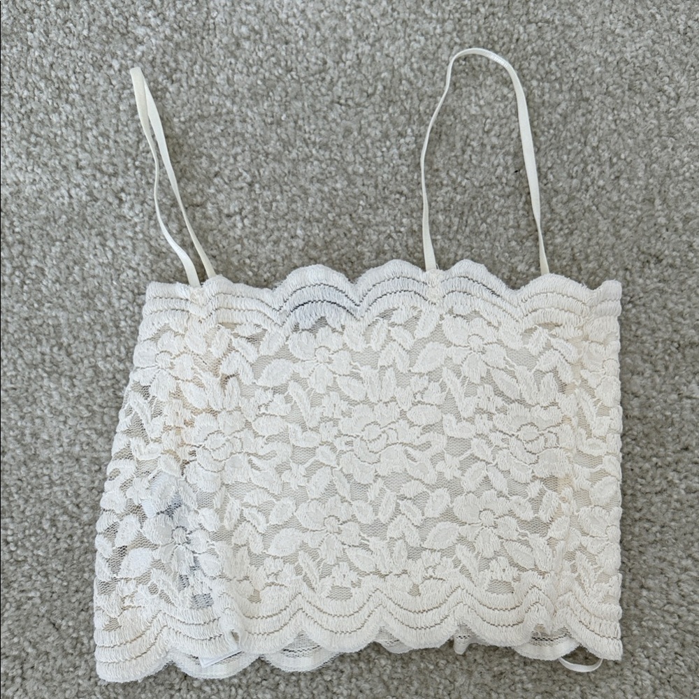 Zara Cream Lace Camisole Top